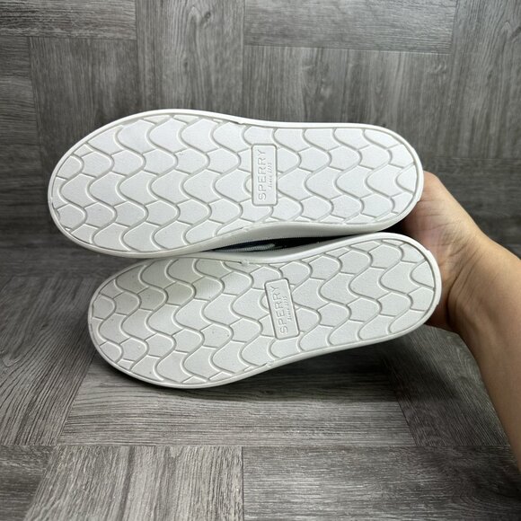 Sperry Sea Ketch Kids size 2 Blue Canvas Shoes - Picture 7 of 8